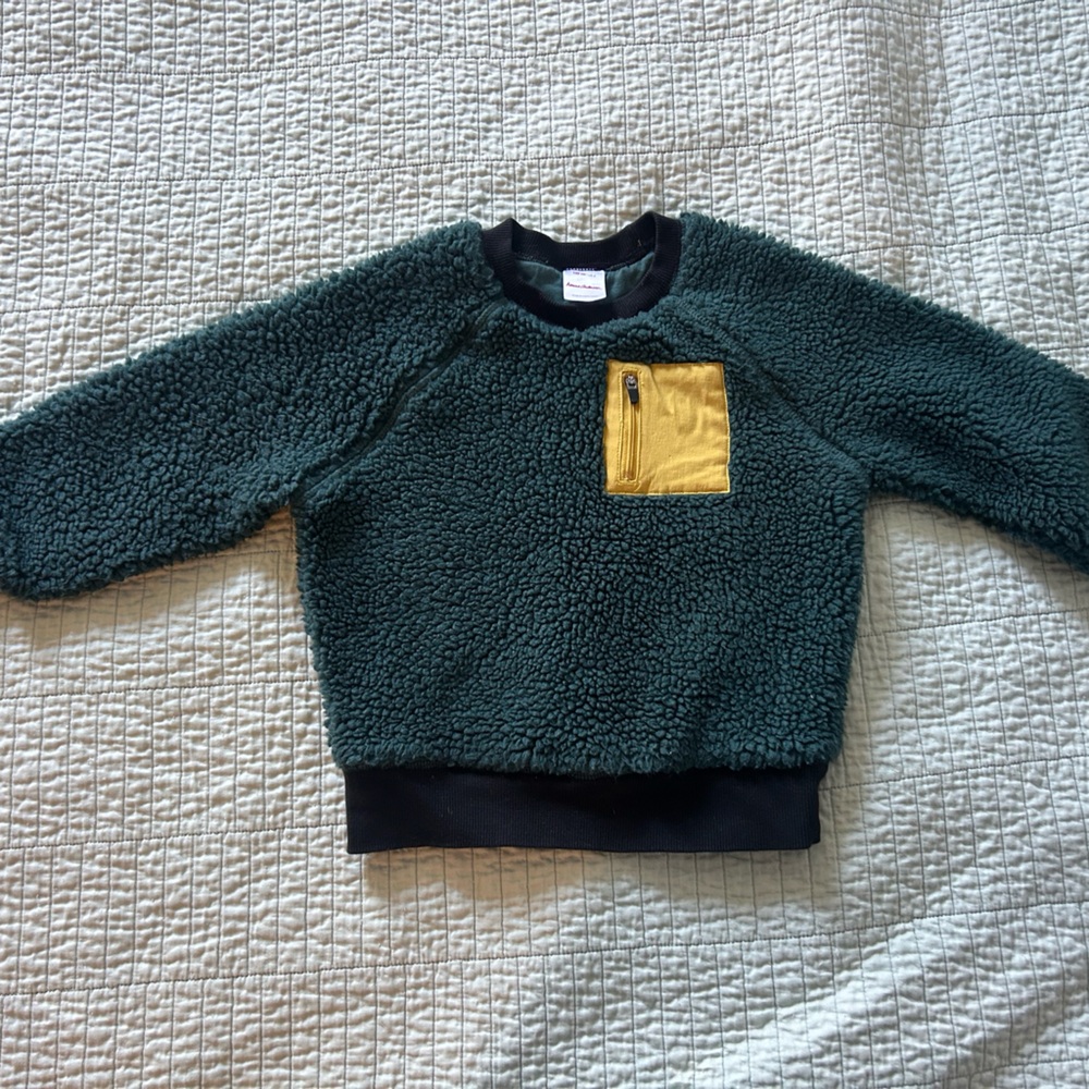 4T Hanna Andersson forest green sweatshirt